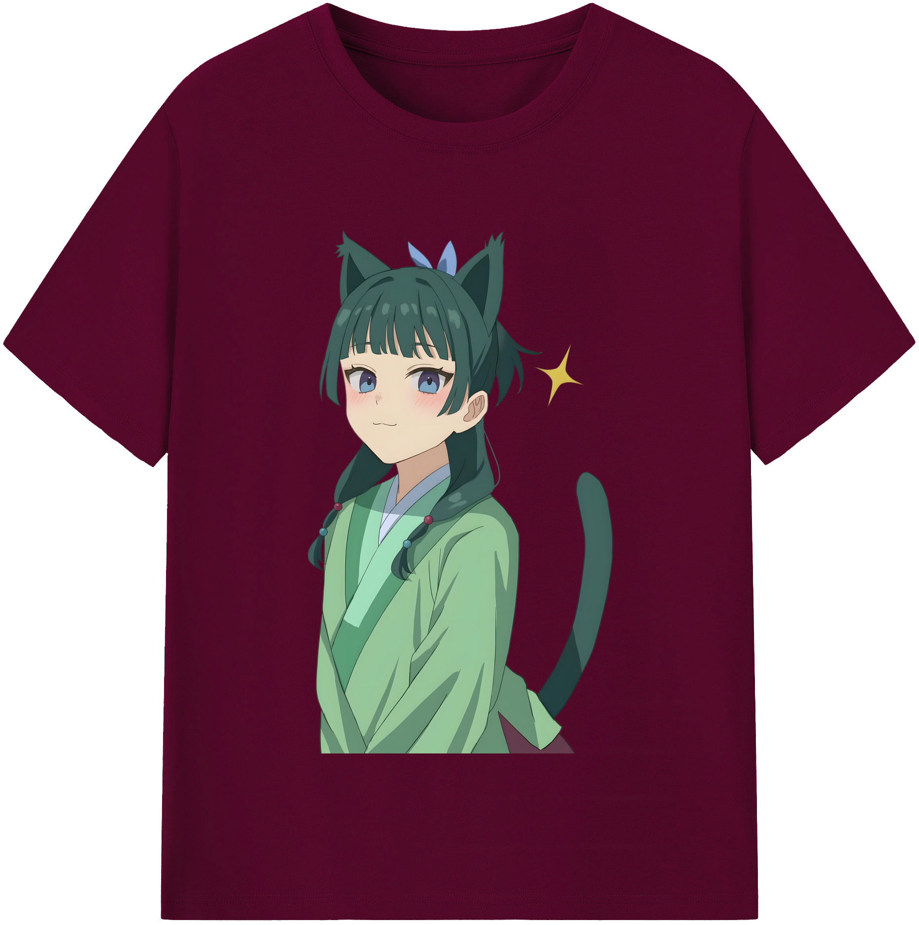 （画像用） 薬屋のひとりごと The Apothecary Diaries レディースカジュアルプリントTシャツ（綿100％）
